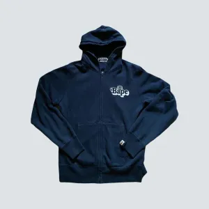 A Bathing Ape Zip up logo hoodie