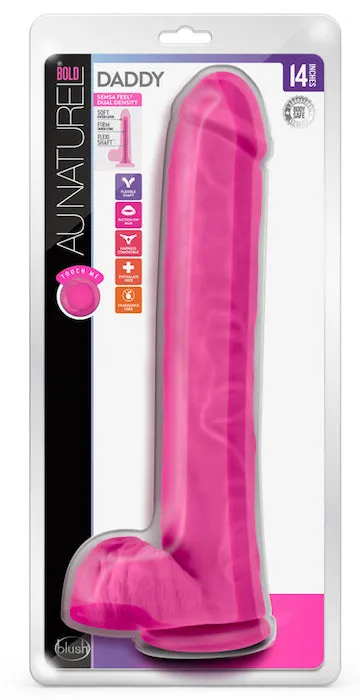 Au Naturel ''Bold Daddy'' 14" Dildo -Pink