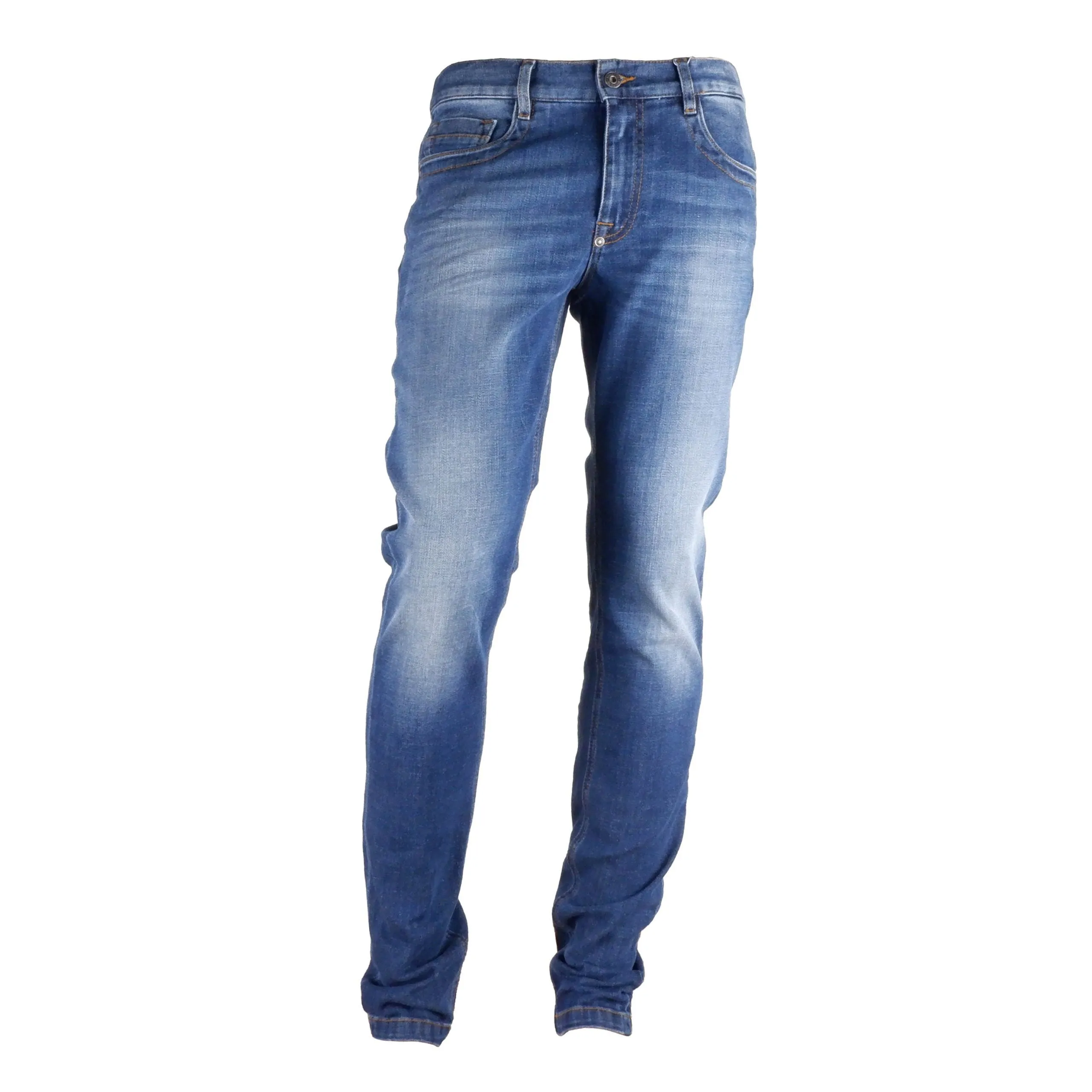 Bikkembergs Sleek Dark Blue Regular Fit Jeans