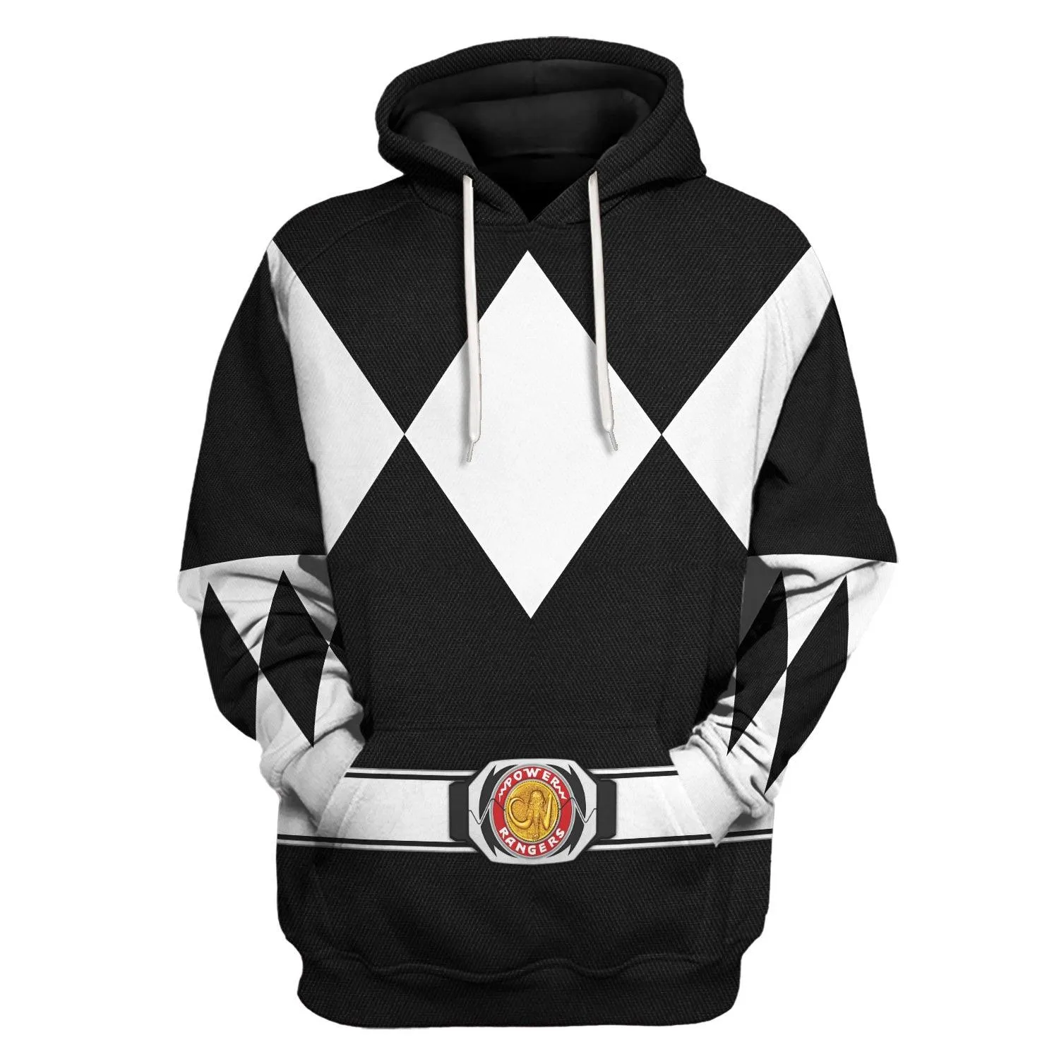 Black Ranger Mighty Morphin Hoodies Sweatshirt T-shirt Hawaiian