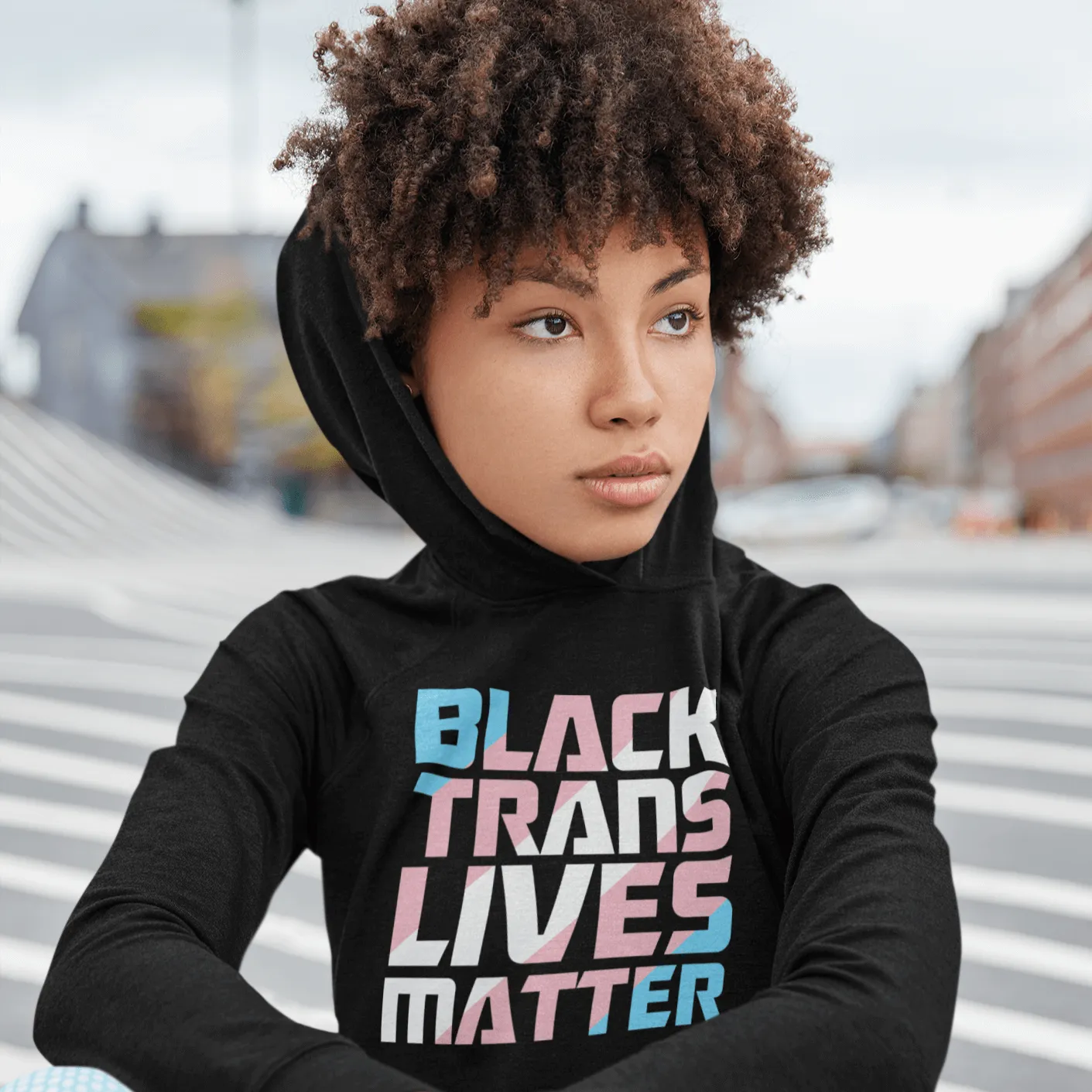 Black Trans Lives Matter | LGBT  Merch | Transgender Pride Unisex Hoodie