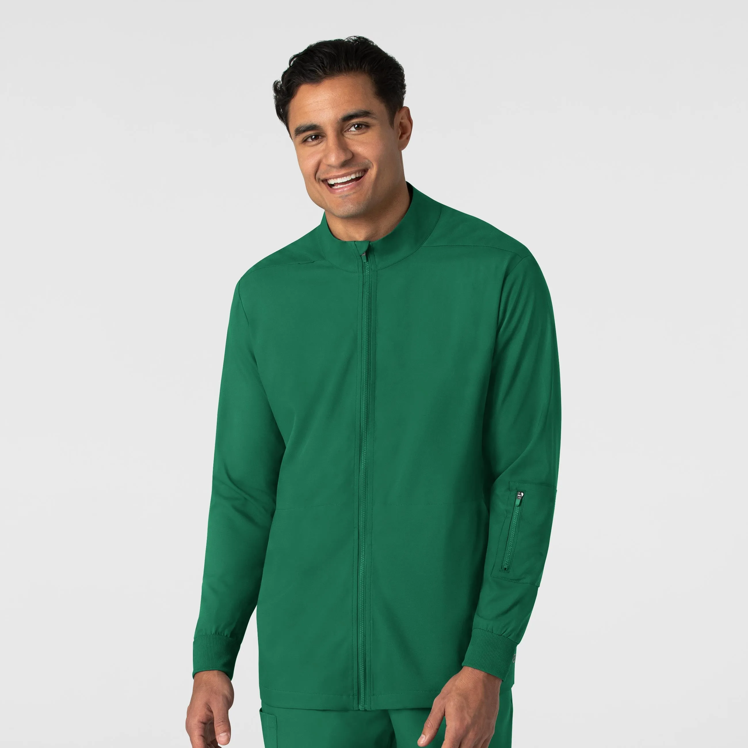 Boundless Men's Warm Up Scrub Jacket - Hunter