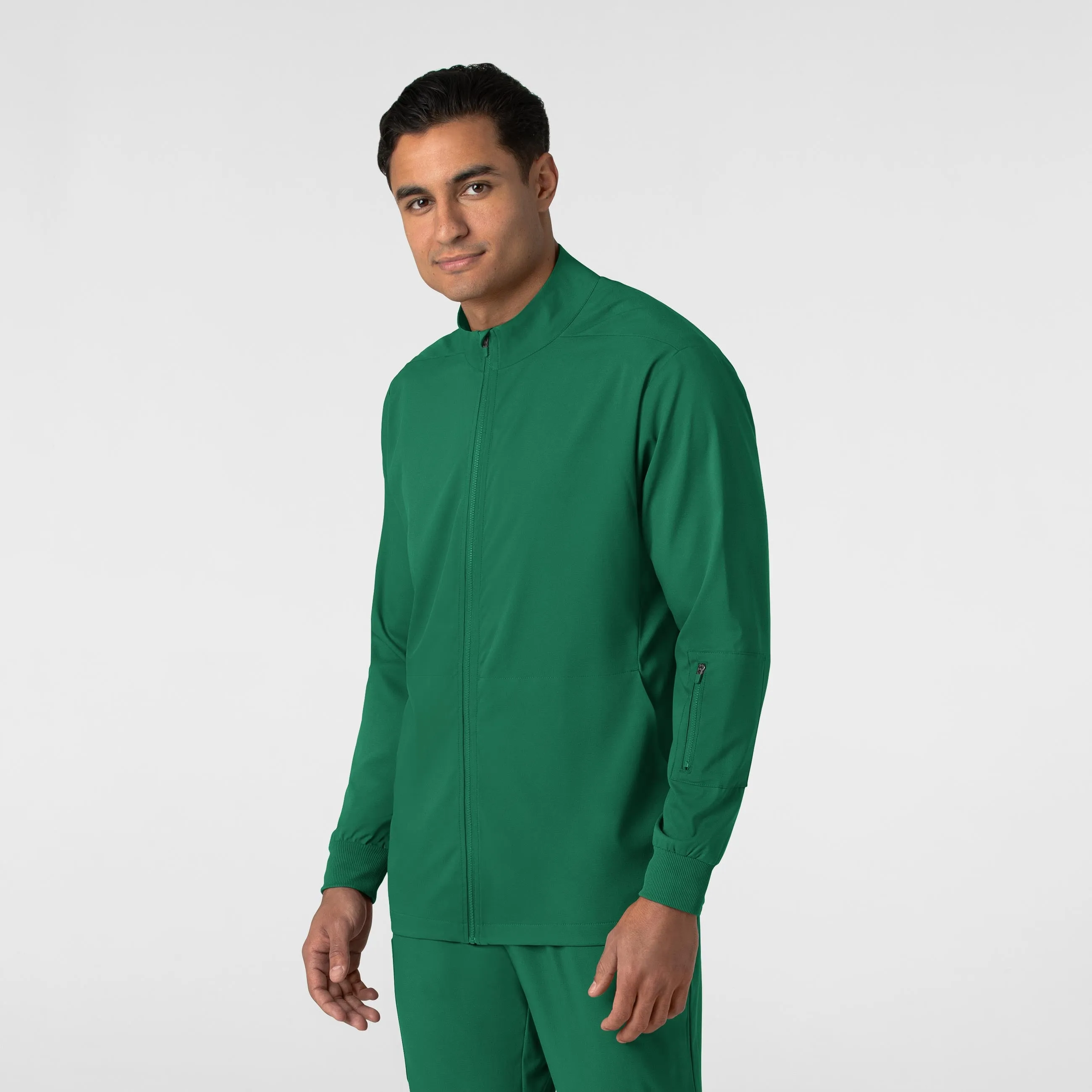 Boundless Men's Warm Up Scrub Jacket - Hunter