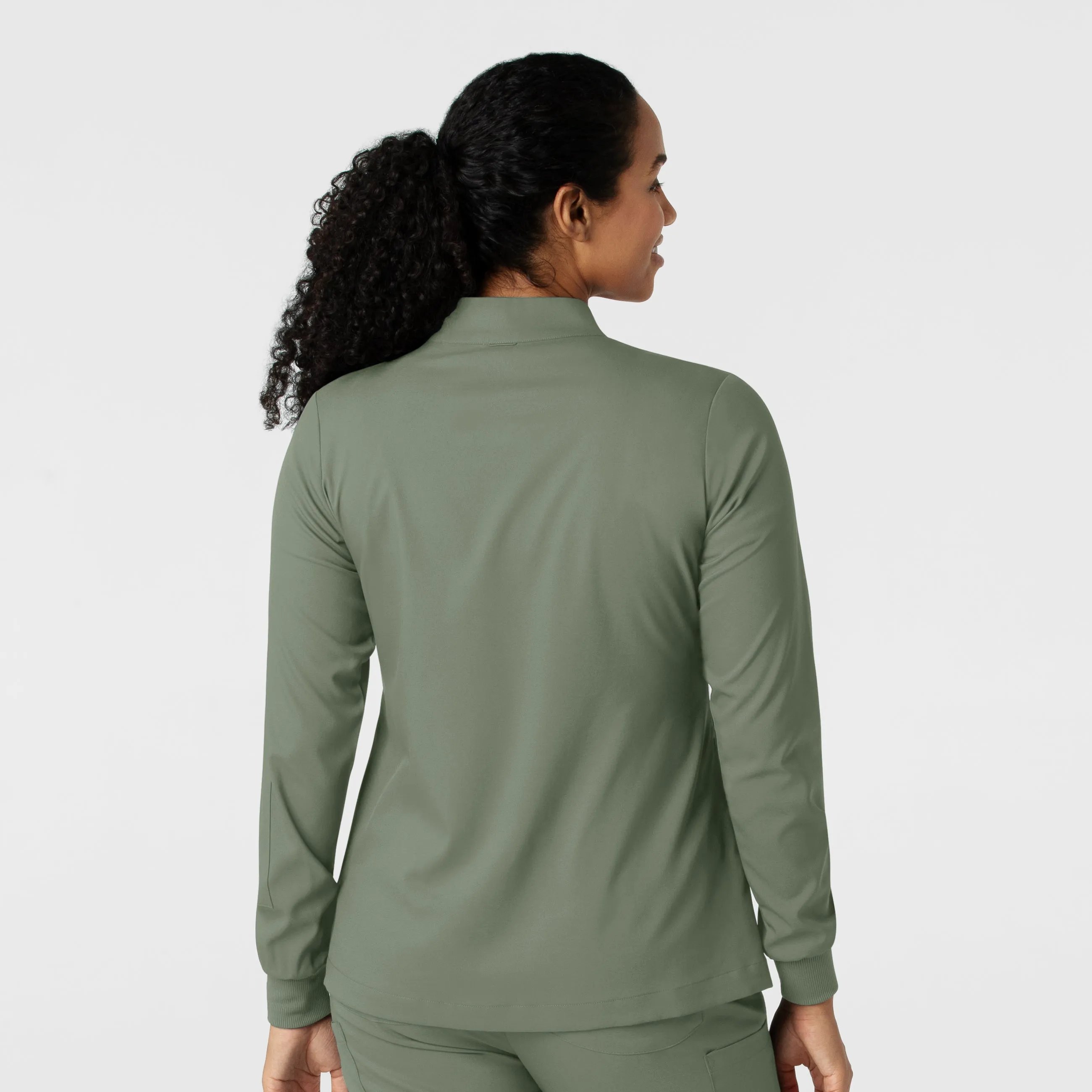 Boundless Women's Warm Up Scrub Jacket - Sage