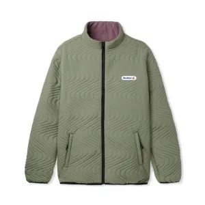 Butter Goods Quilted Reversible Jacket Army Berry