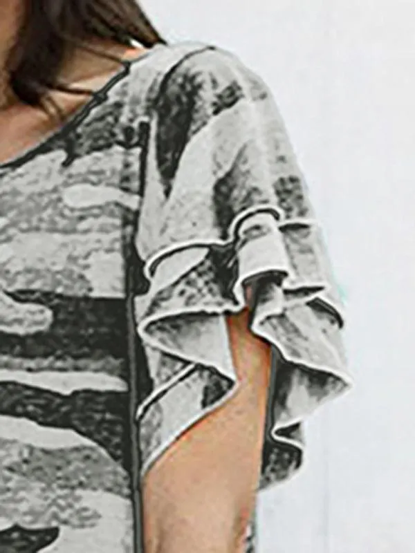 Camo Chic T-shirt Dress: Effortless Fashion for Casual Escapades