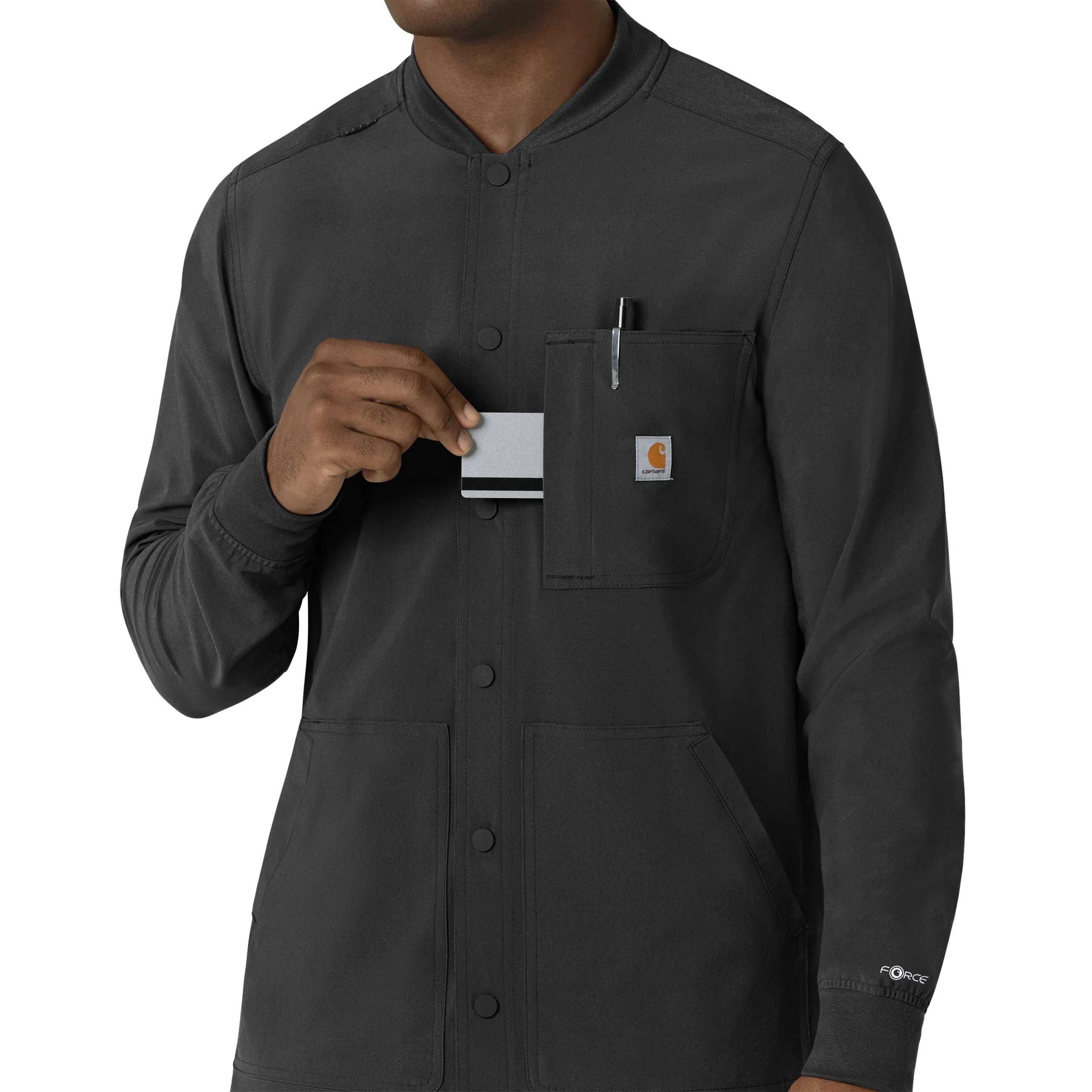 Carhartt Force Cross-Flex Men's Shirt Jacket - Black