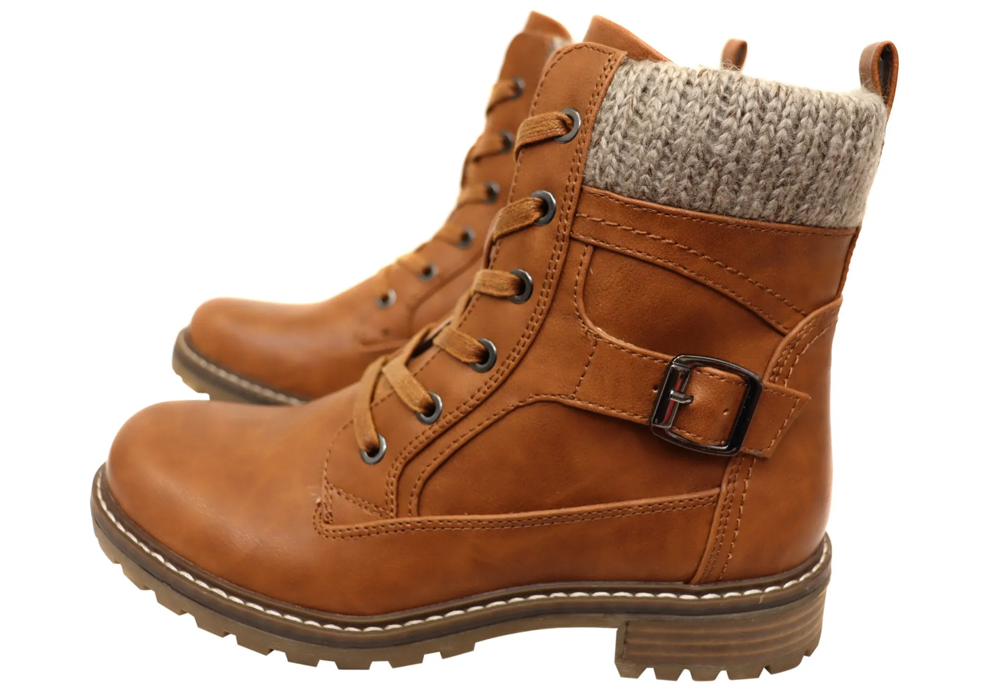 CC Resorts Gilly Womens Comfortable Lace Up Boots