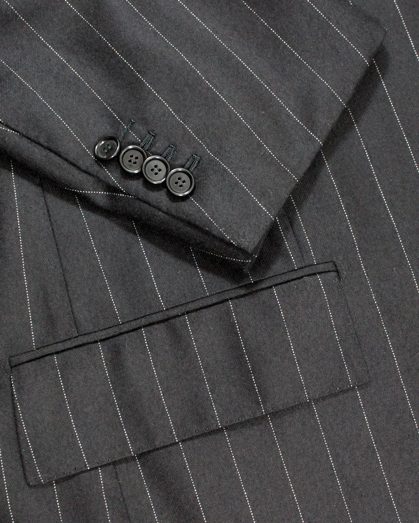 Cesare Attolini Suit Gray Stripes Wool Cashmere EU 52/ US 42 - Drop 4 SALE