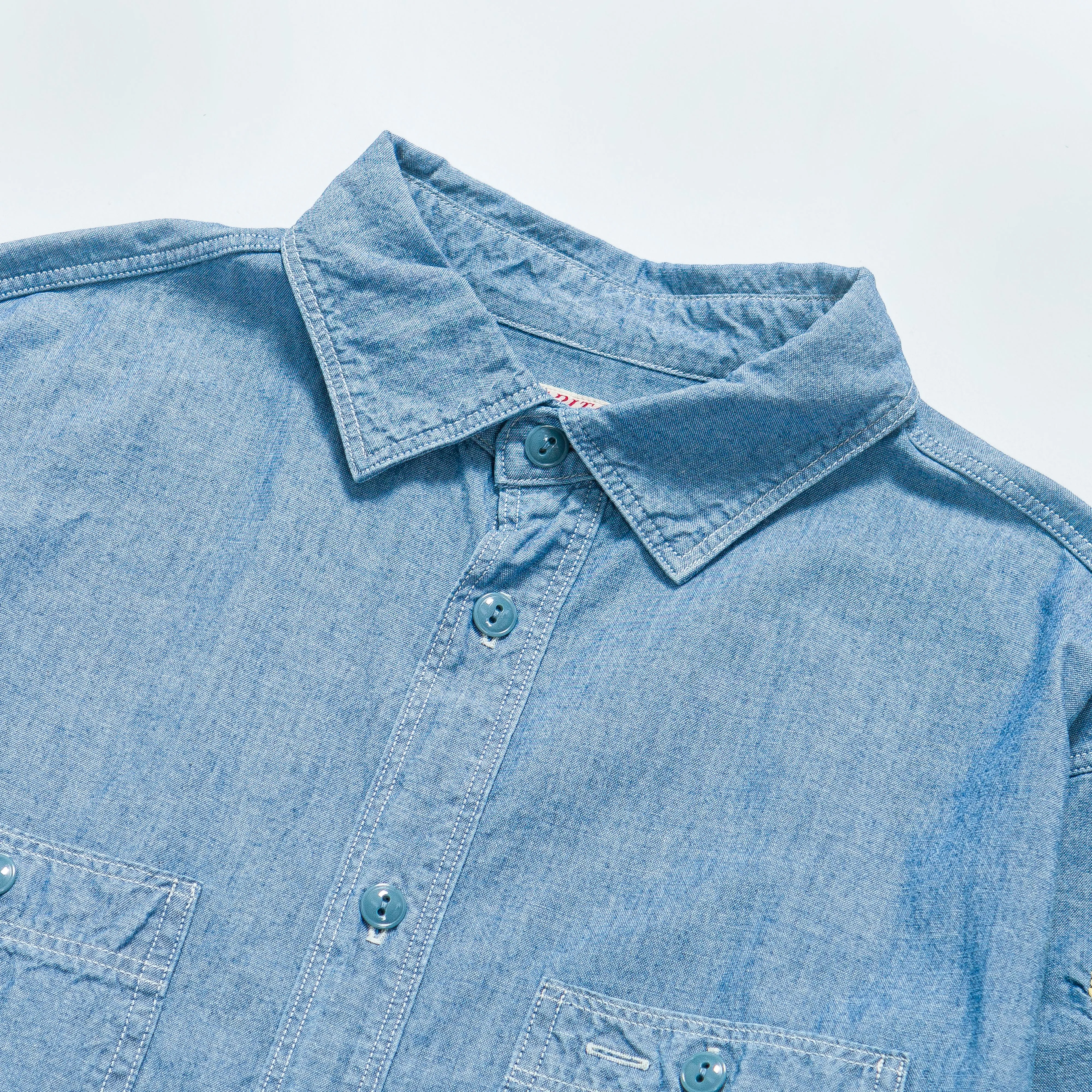 Chambray Work Shirt (Smile) - Sax