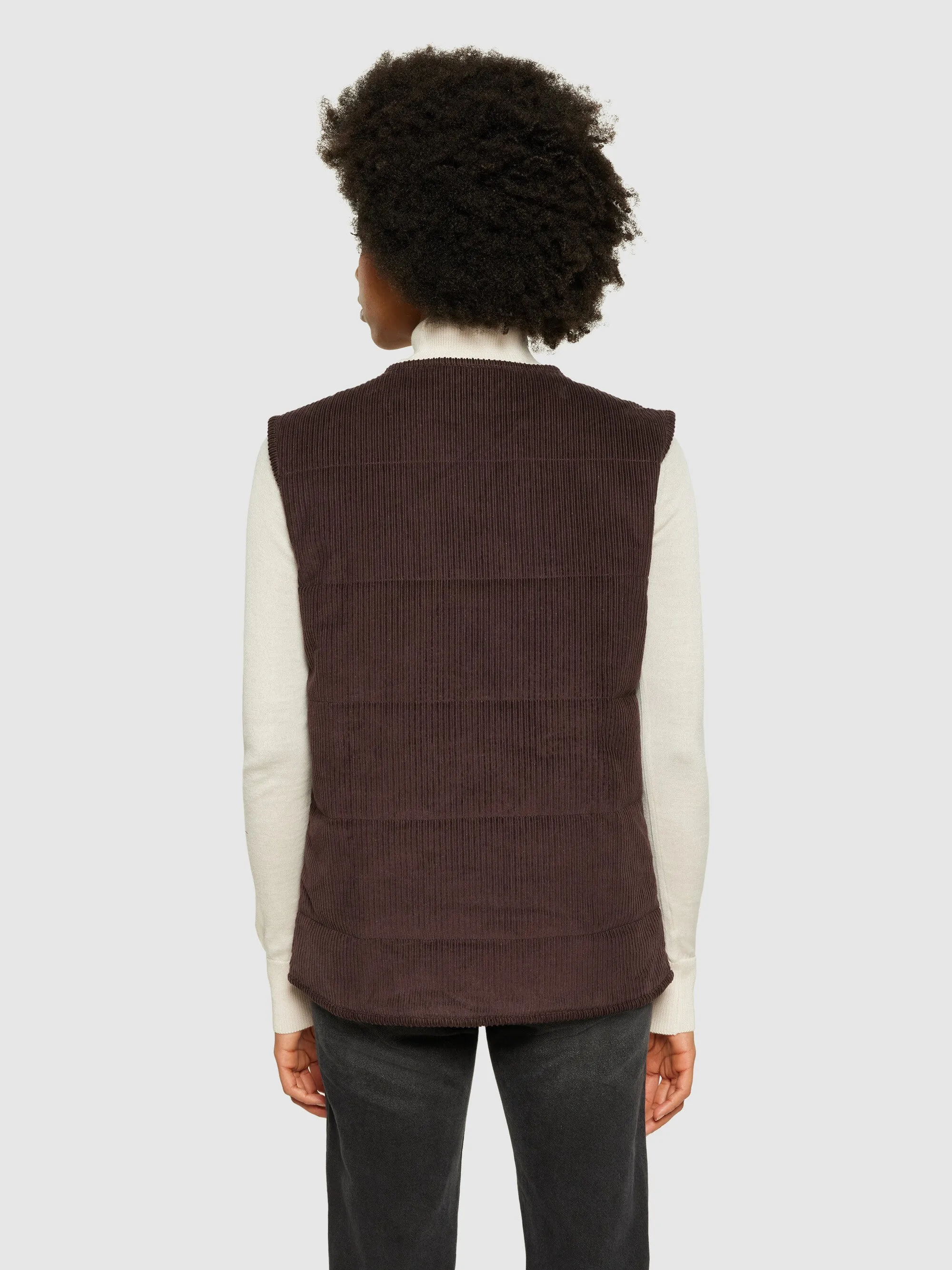 Corduroy overshirt - Chocolate Plum