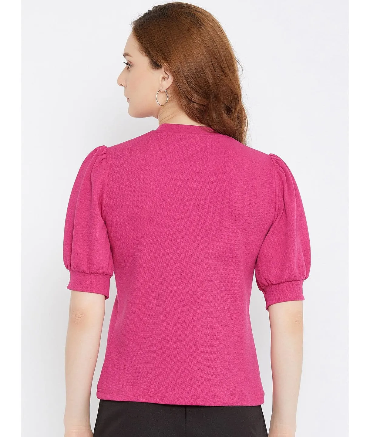 Cotton Stretchable High Neck Top