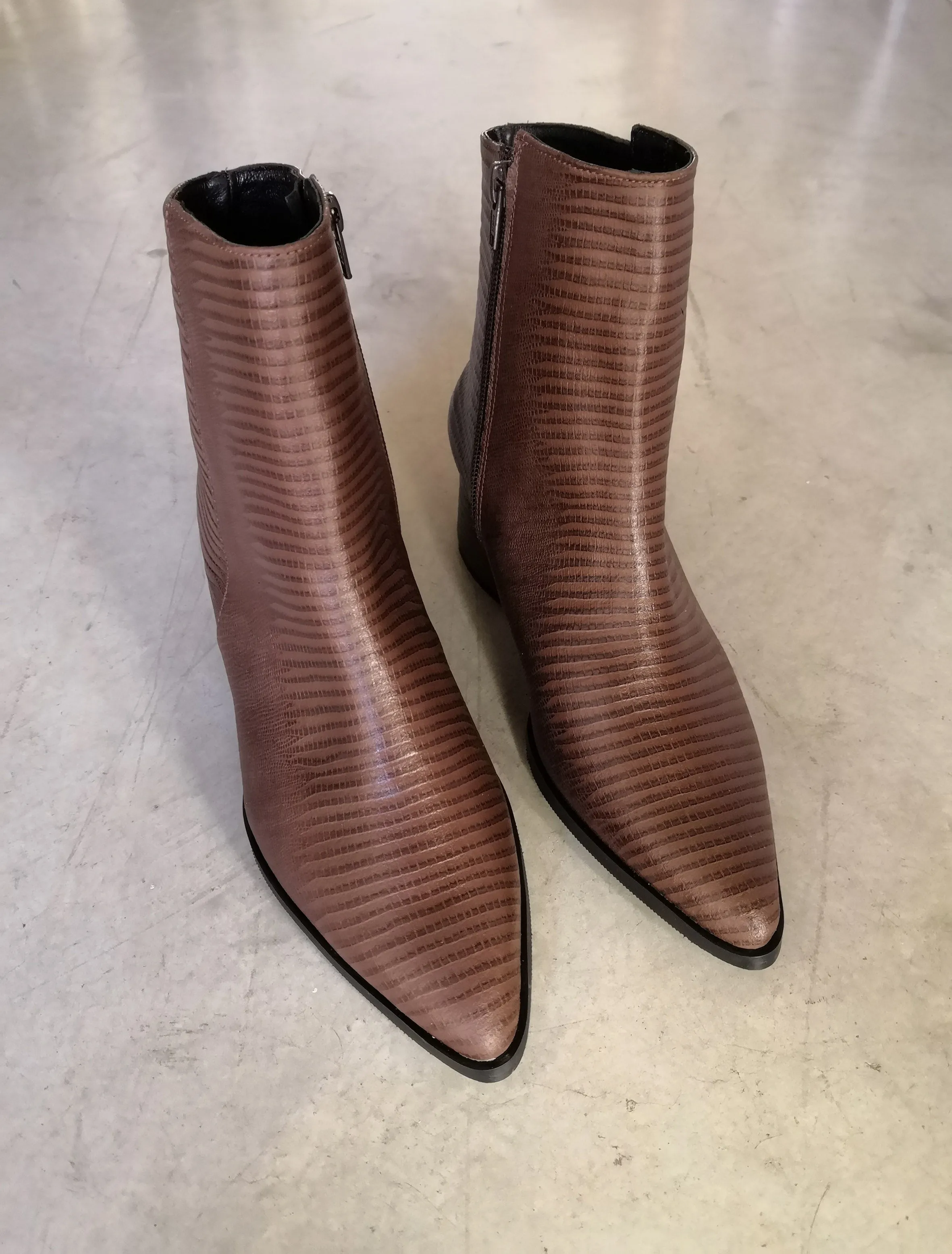 Dark Brown Heeled Boots