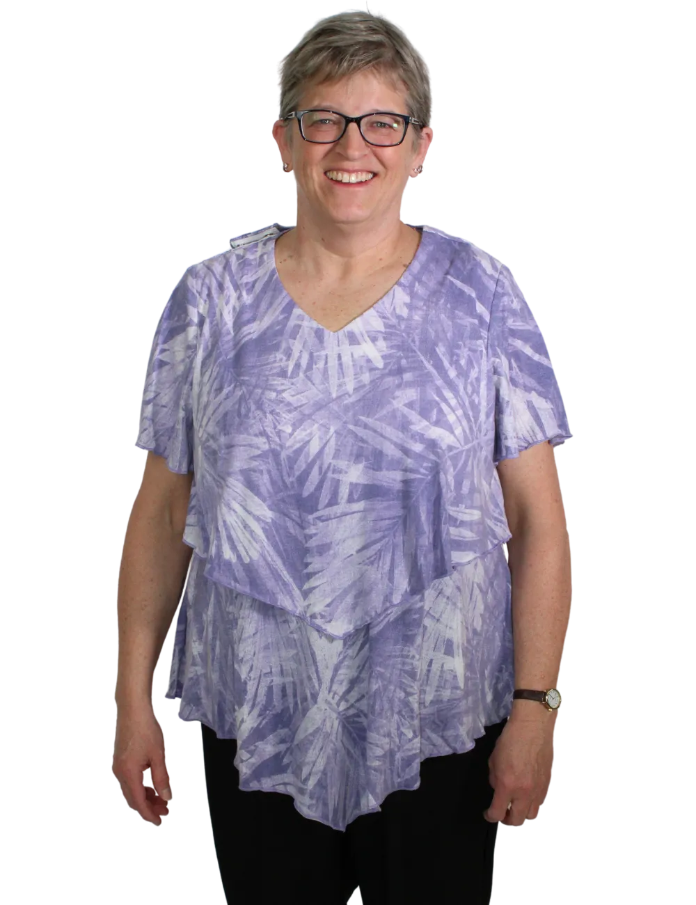 Deborah Adaptive Top - Lilac Floral