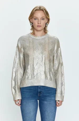 Everly Cable Sweater ~ Gilded Castle