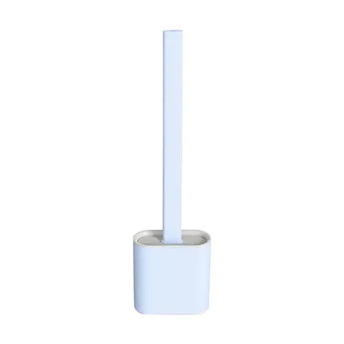 Flexible Silicone Toilet Brush Set, Non-Rusting, Ventilated Base