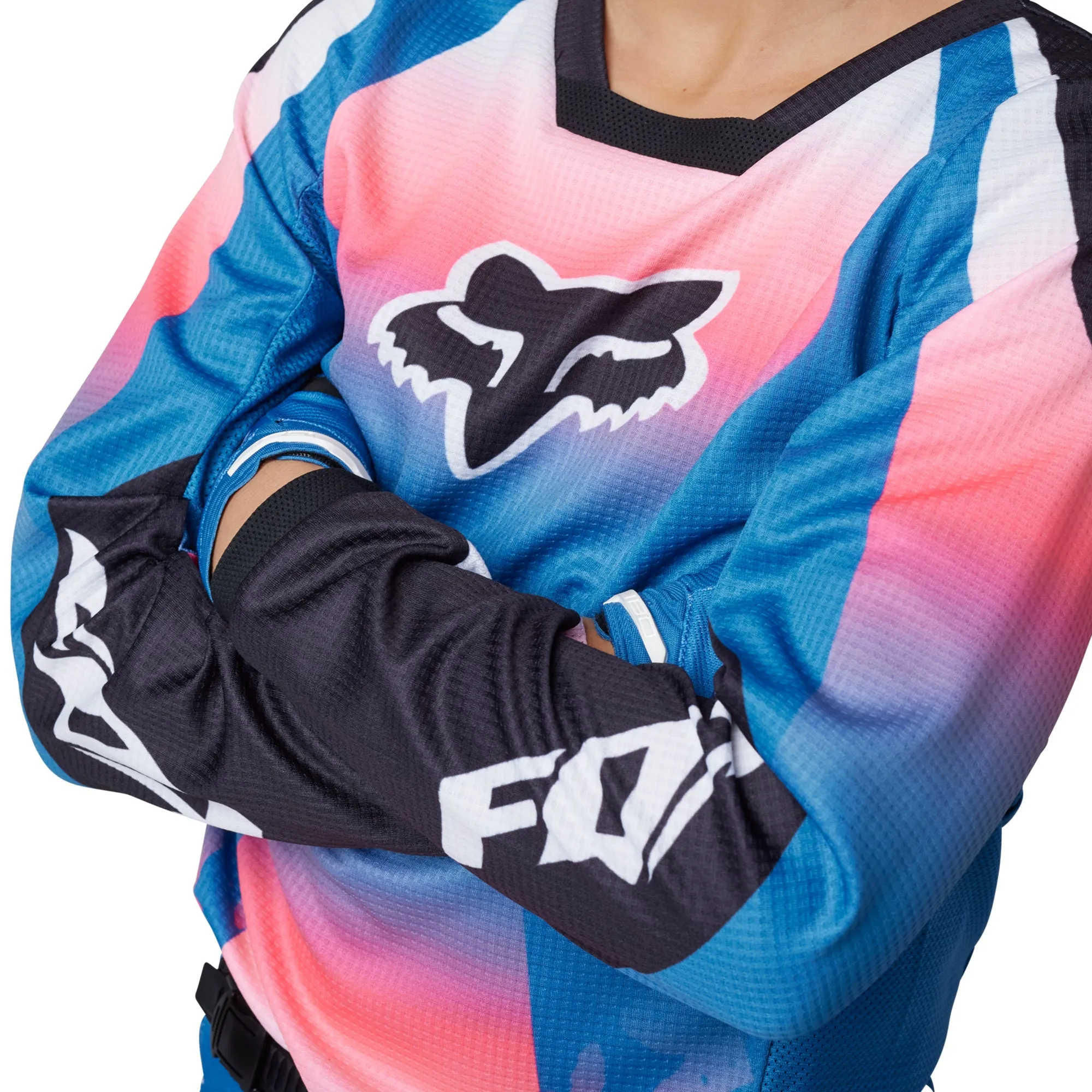 Fox Racing  Youth 180 Morphic Offroad Jersey Moisture Wicking Soft Blueberry