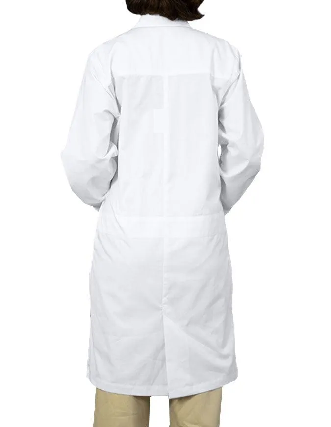 Free Embroidery Heedfit Unisex 37 Inches Three Pocket White Functional Lab Coat