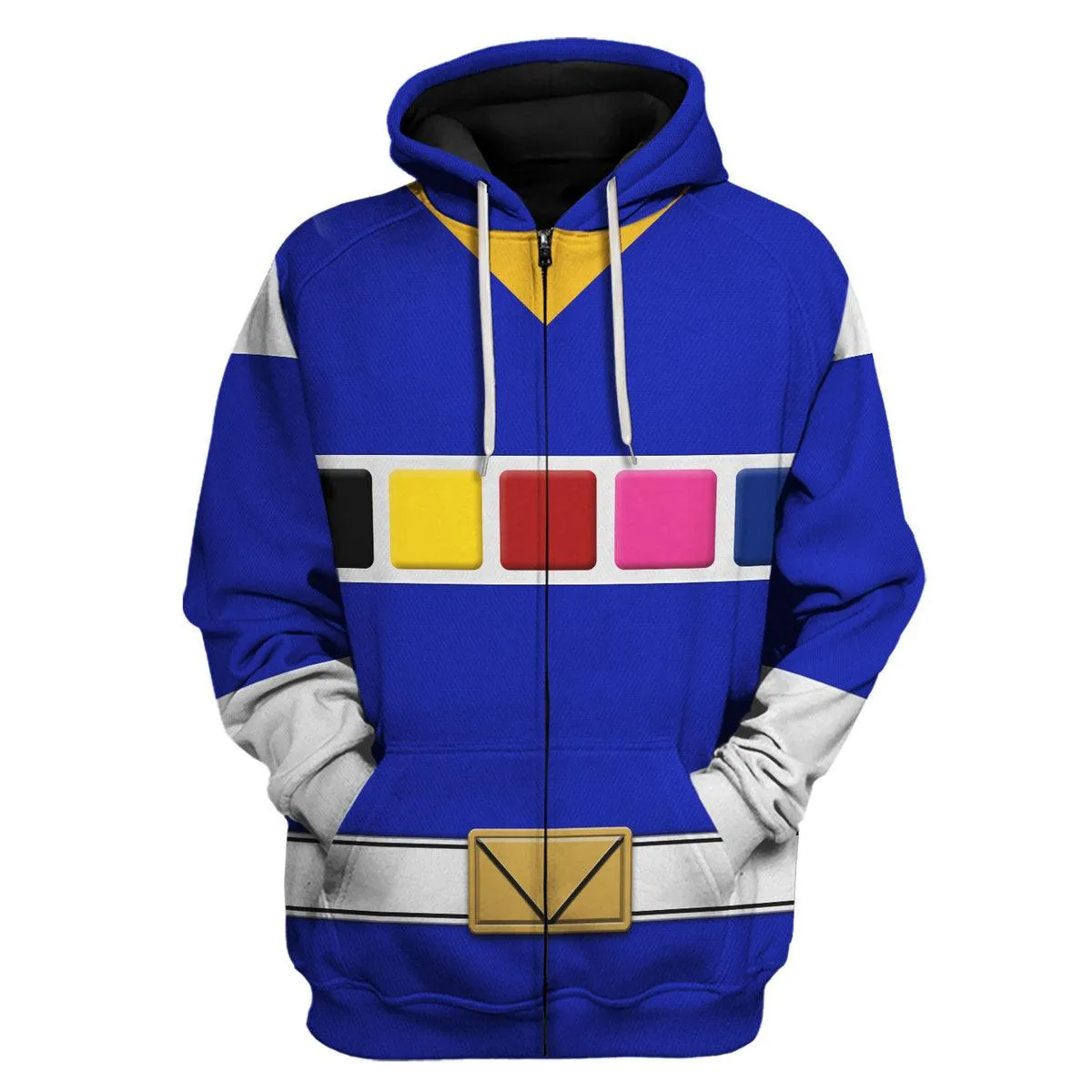 Gearhomie Blue Space Ranger Hoodies Sweatshirt T-shirt Hawaiian Tracksuit