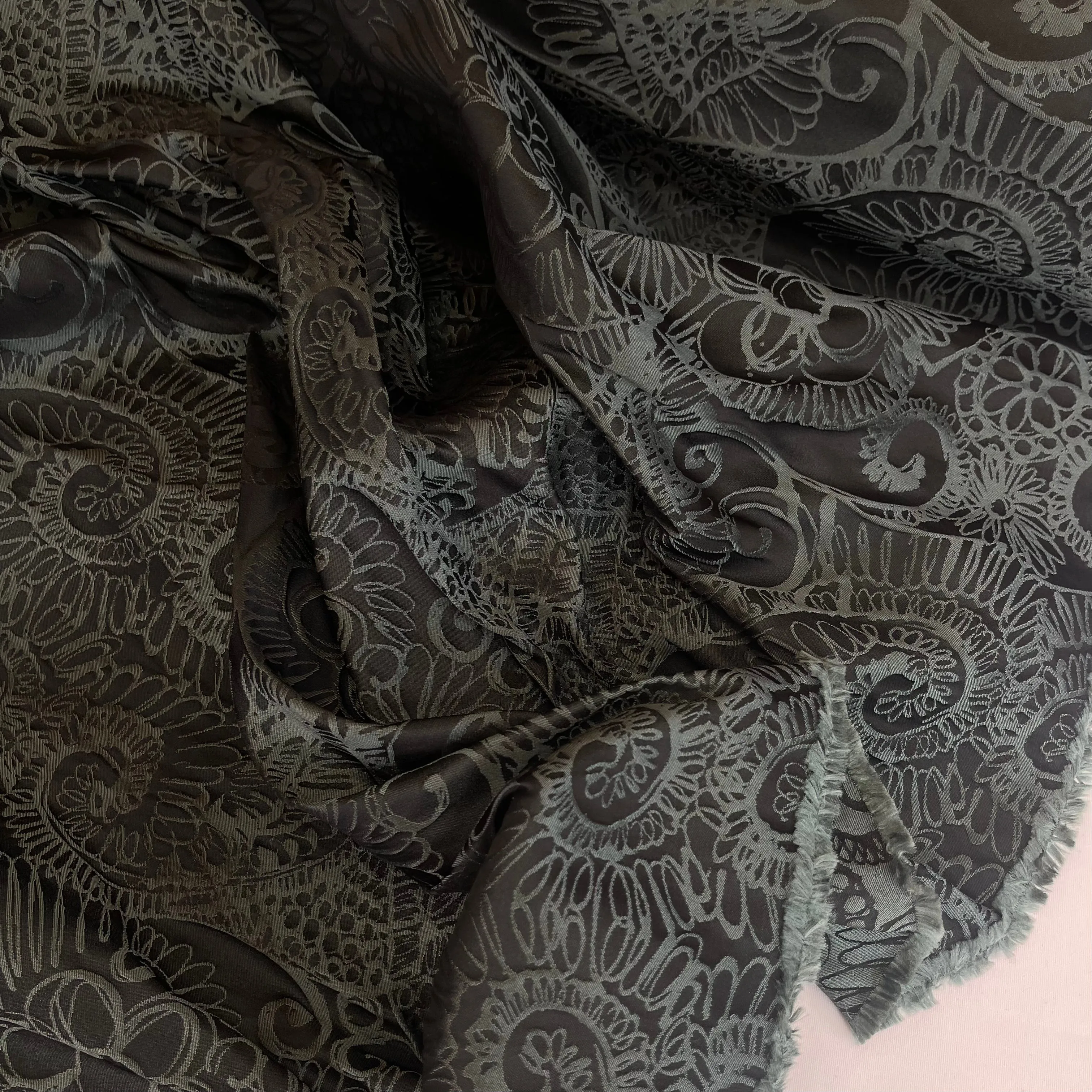 Jade Daisy Jacquard Taffeta Brocade