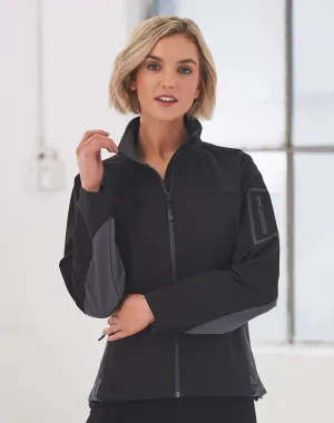 [JK32] Ladies Contrast Softshell Jacket