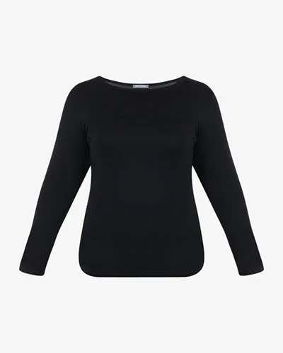 Kelly OUTSTANDINGLY SOFT Long Sleeve Top - Black