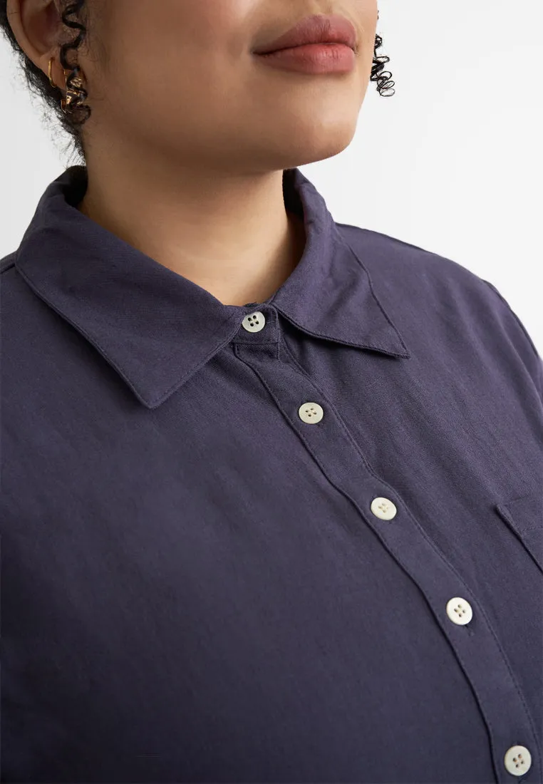 Laisha Breathea Collection Linen Button Shirt