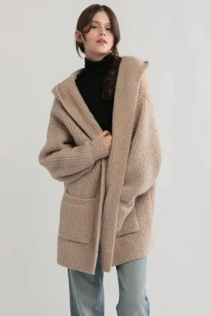 LAZY DAY HOODED CARDIGAN