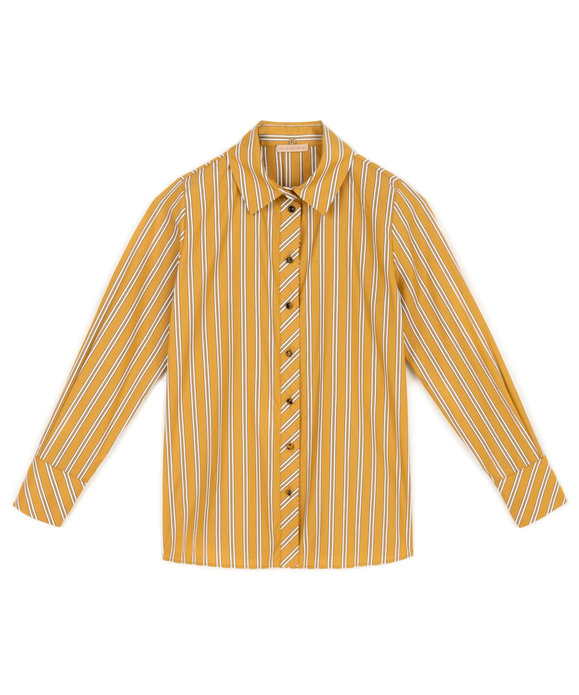 Machka Striped Relaxed Fit Shirt Cinnamon