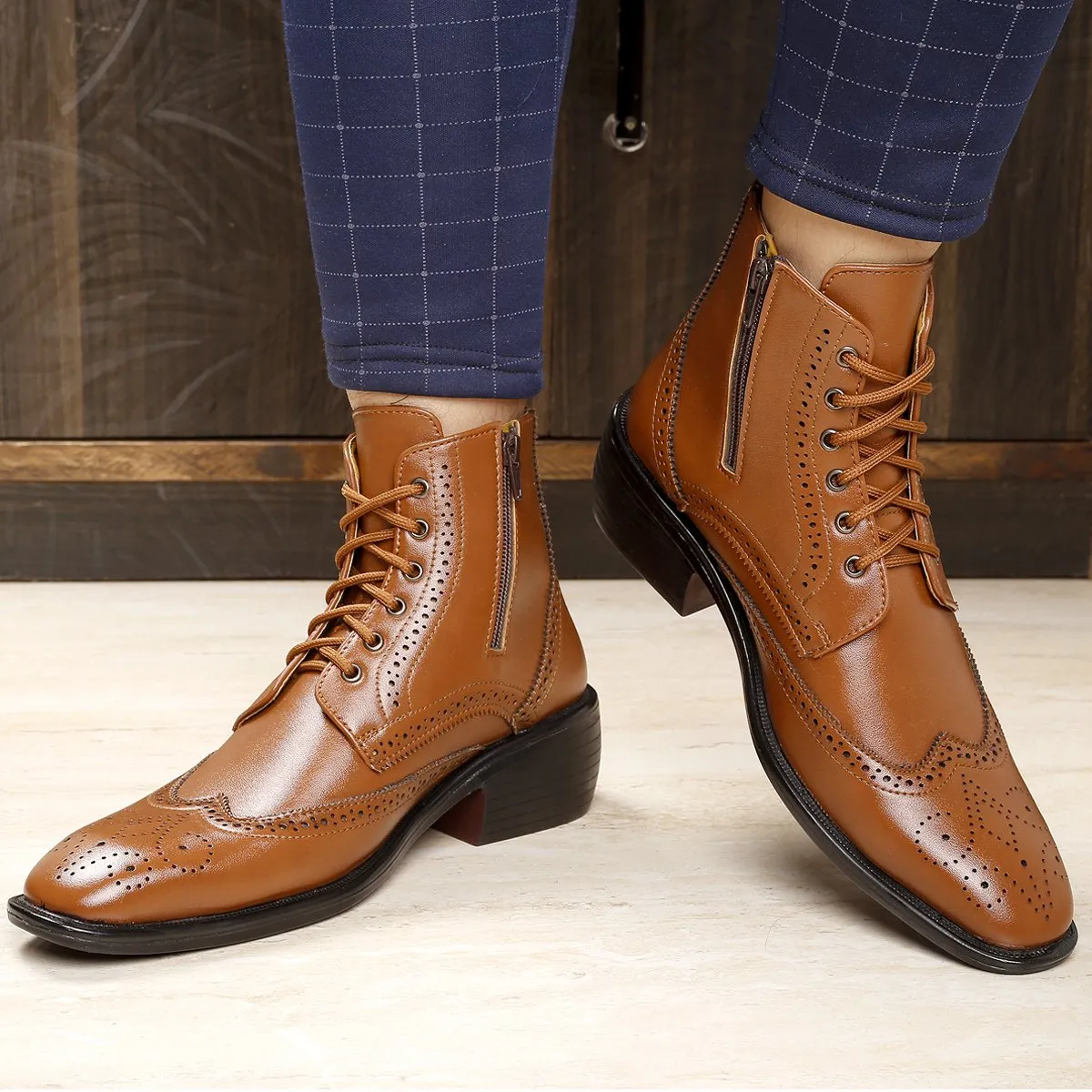 Men's New Comfortable And Stylish Height Increasing Formal Wear Boots