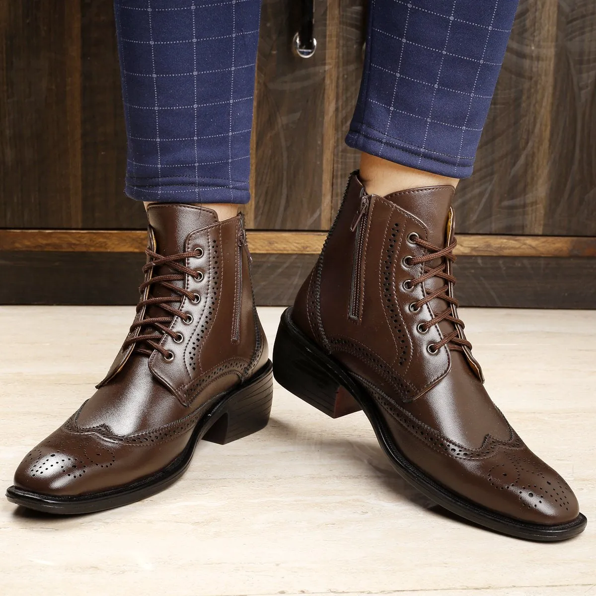 Men's New Comfortable And Stylish Height Increasing Formal Wear Boots