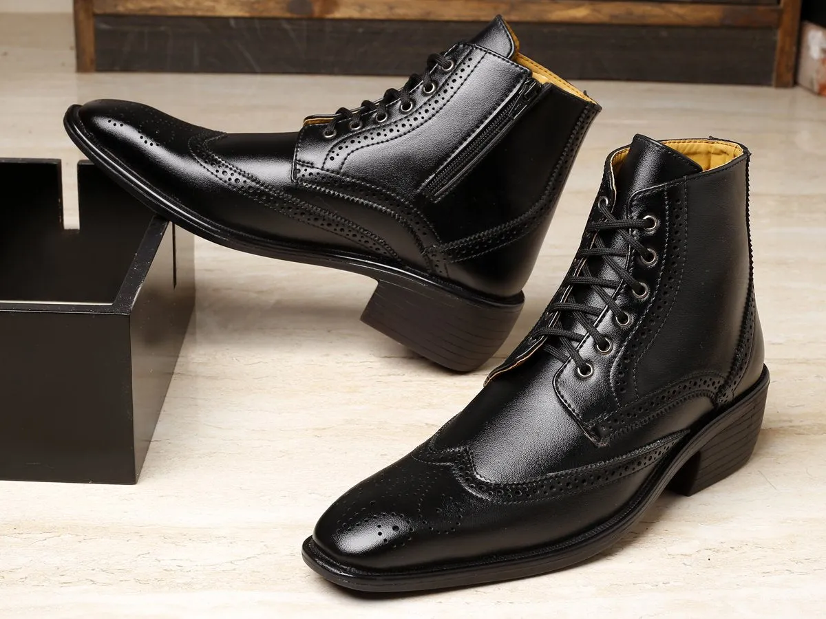 Men's New Comfortable And Stylish Height Increasing Formal Wear Boots