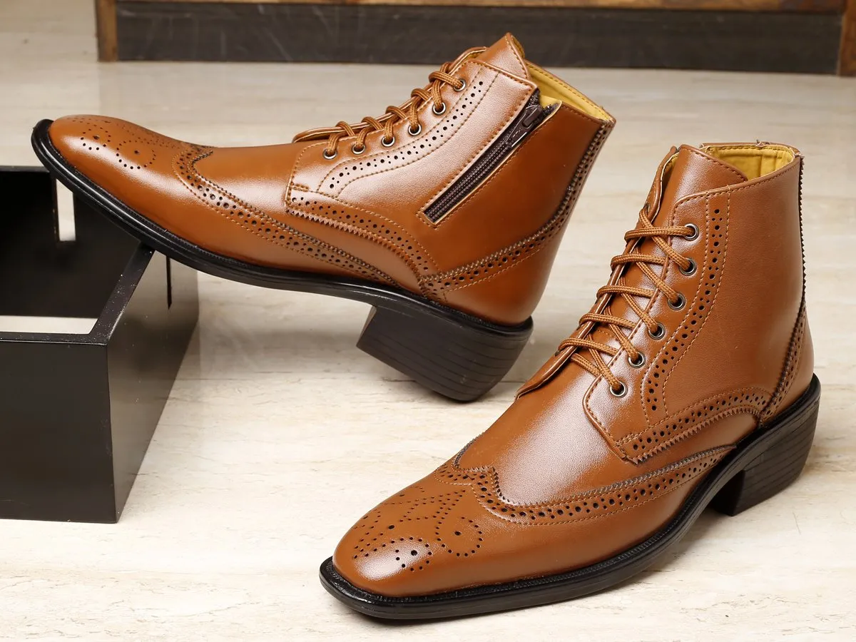 Men's New Comfortable And Stylish Height Increasing Formal Wear Boots