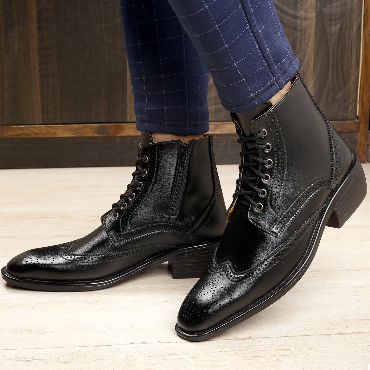 Men's New Comfortable And Stylish Height Increasing Formal Wear Boots