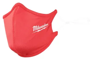 Milwaukee 48-73-4228 2-Layer Face Mask, One-Size Mask, Nylon/Polyester/Spandex Facepiece, Red, 3/PK :PK 3: QUANTITY: 1