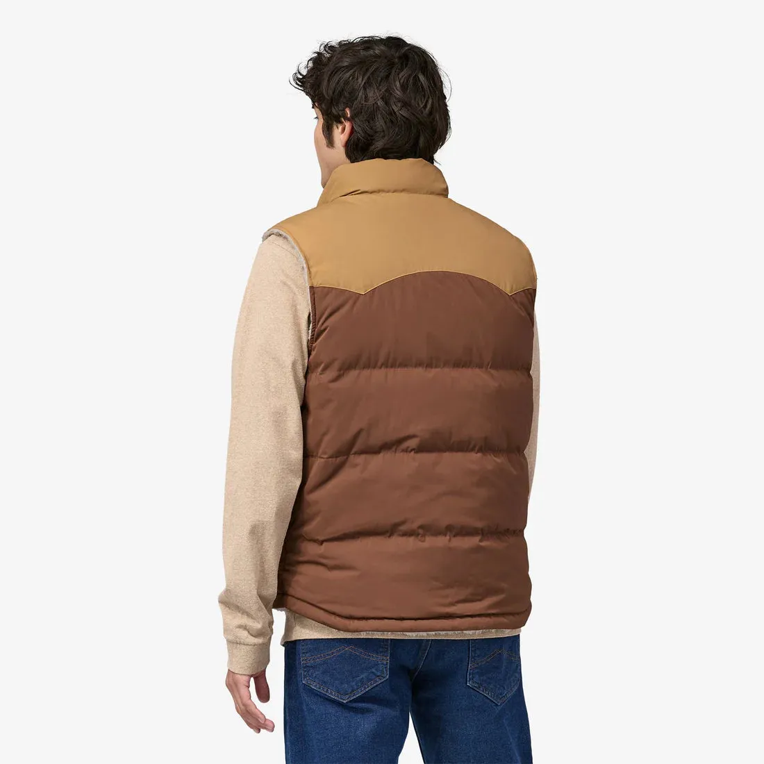 M's Reversible Bivy Down  Vest - Moose Brown