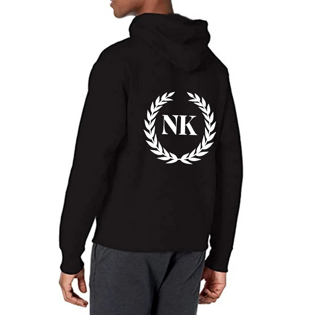 Nutcase Customized Black Hoodie hoodies for Men Women-Add Text