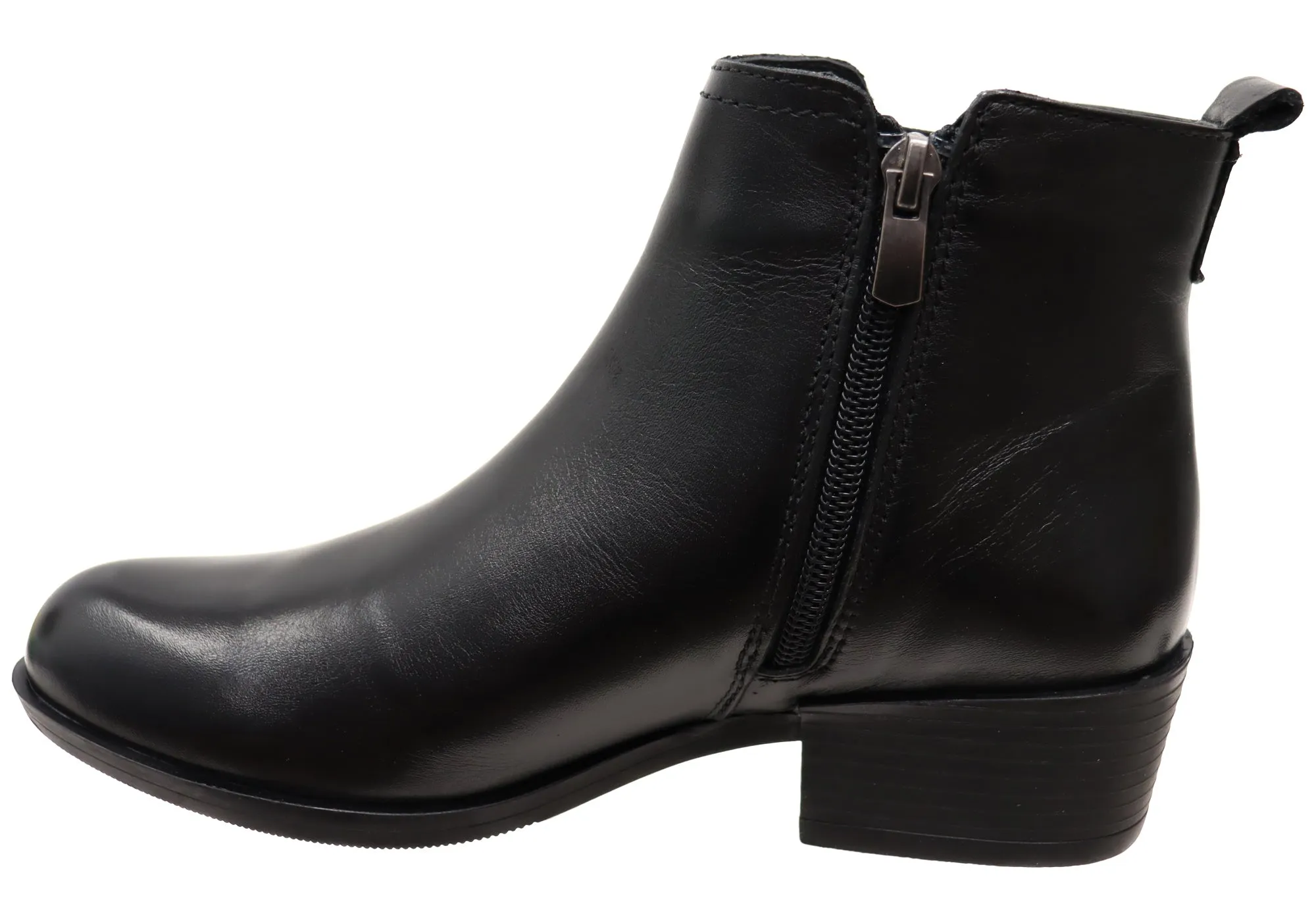 Orizonte Questa Womens European Comfortable Leather Ankle Boots