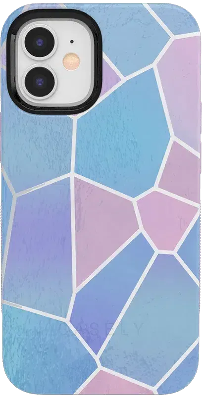 Other Side | Holographic Metallic Stained Glass Marble Case