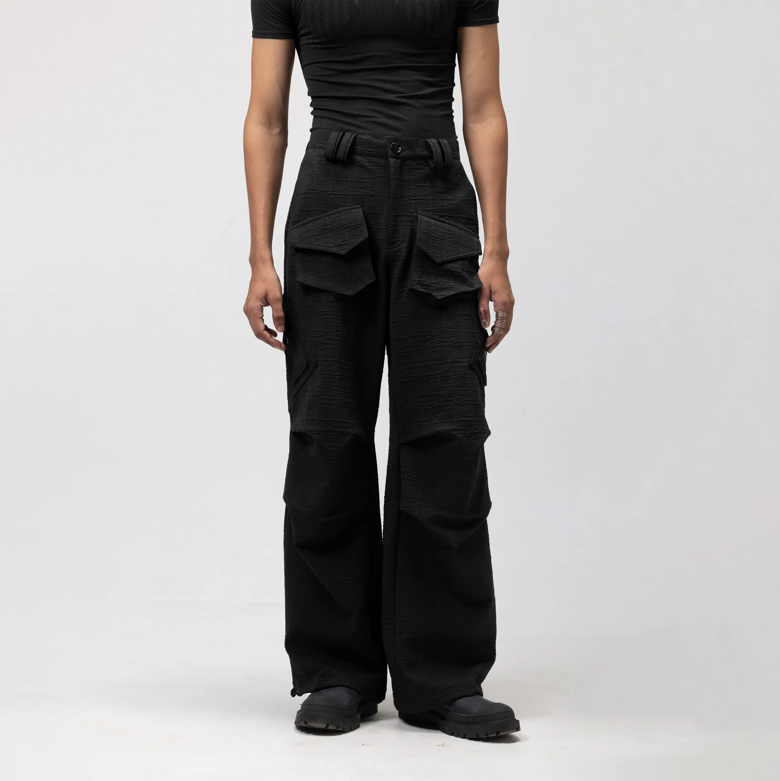 PARACHUTE PANTS TYPE -2/ TEXTURED