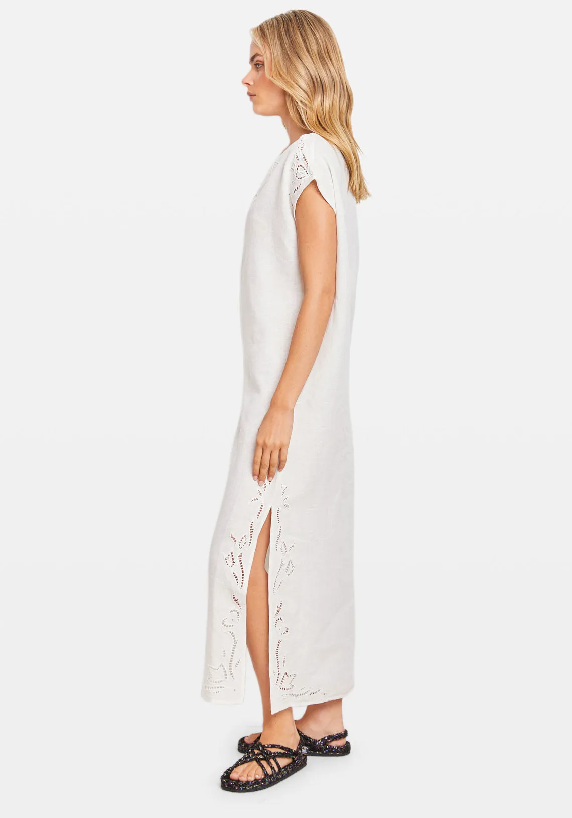 PHANES CAFTAN WHITE