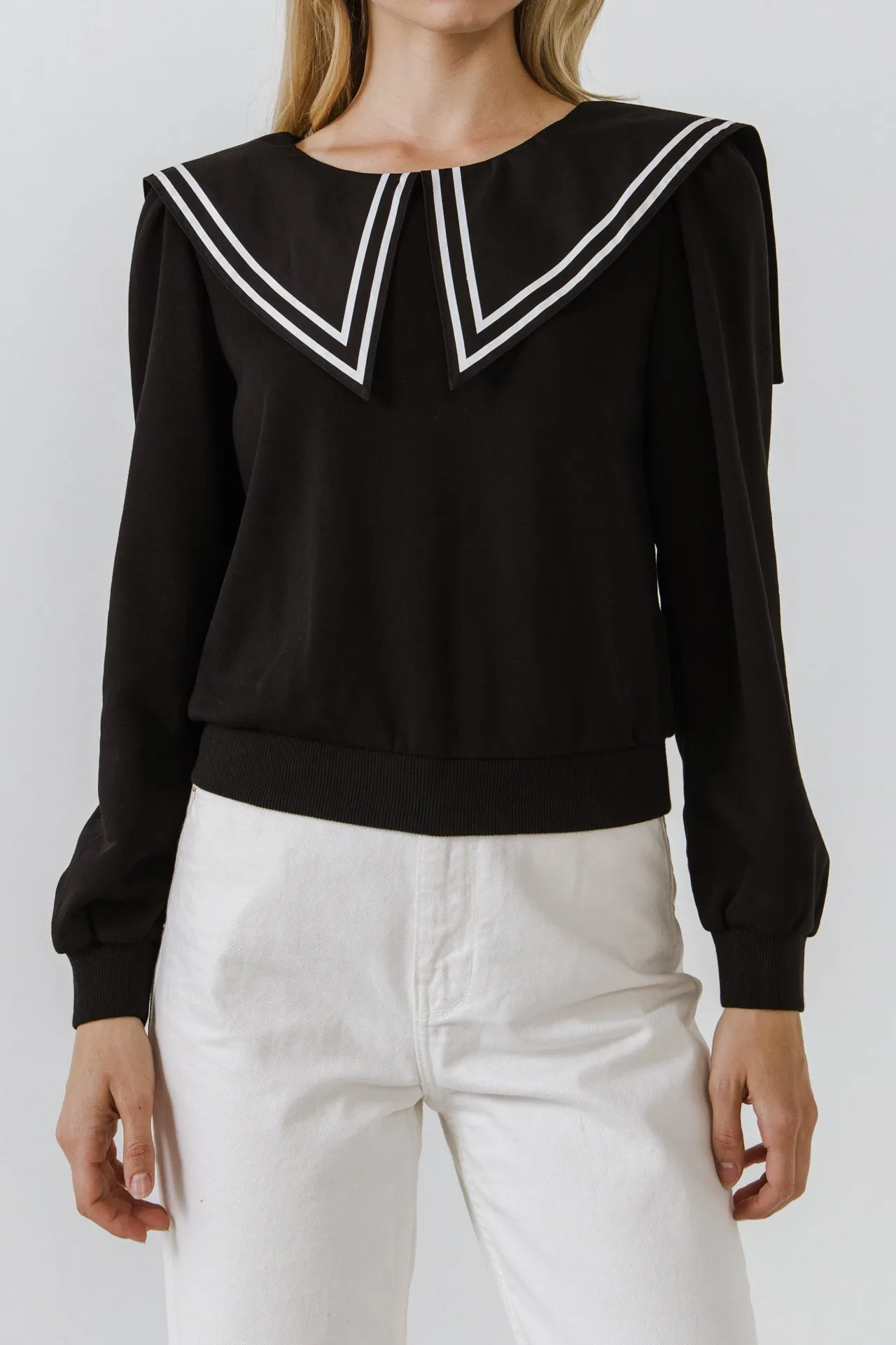 Sailor Collar Sweatshirt