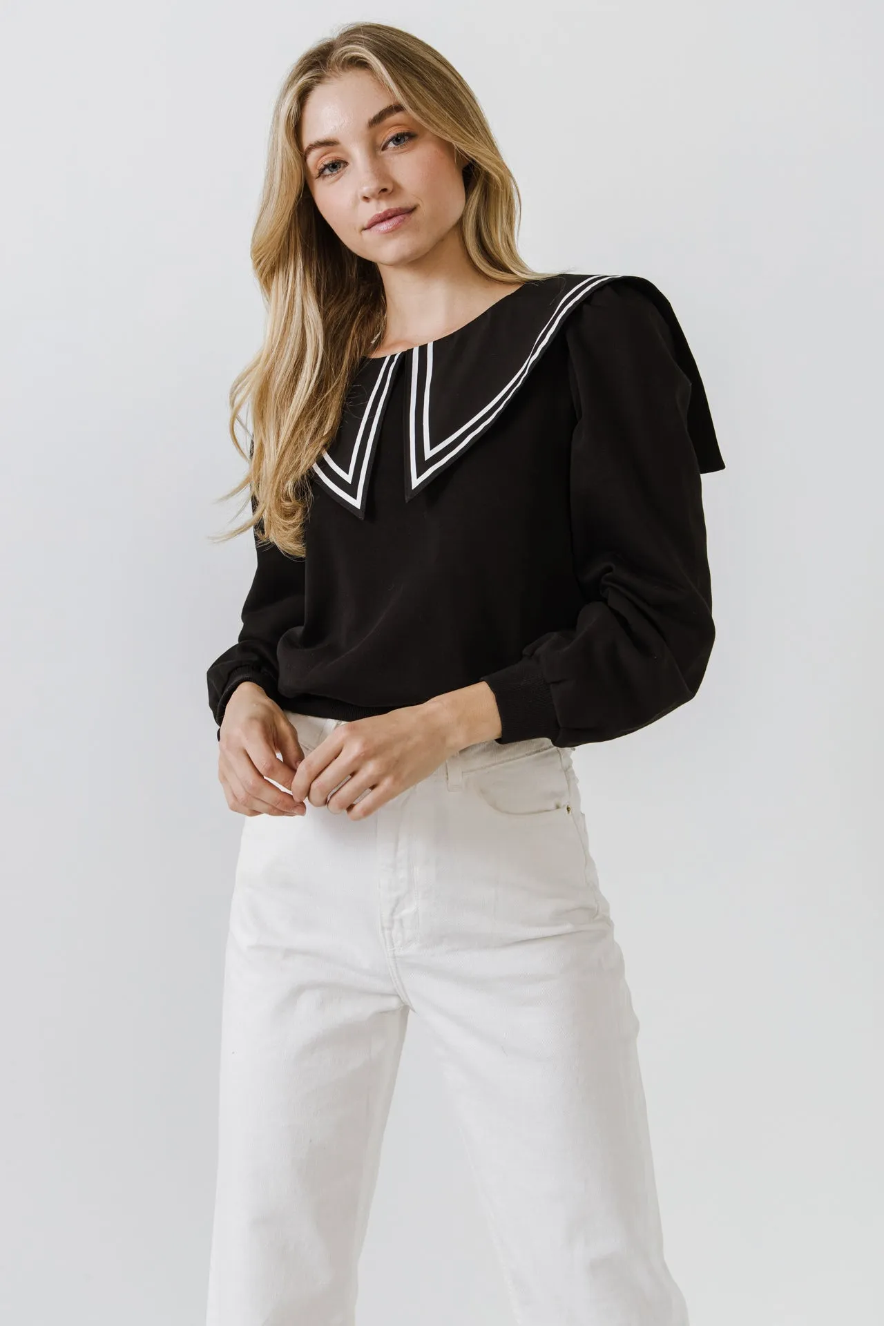 Sailor Collar Sweatshirt