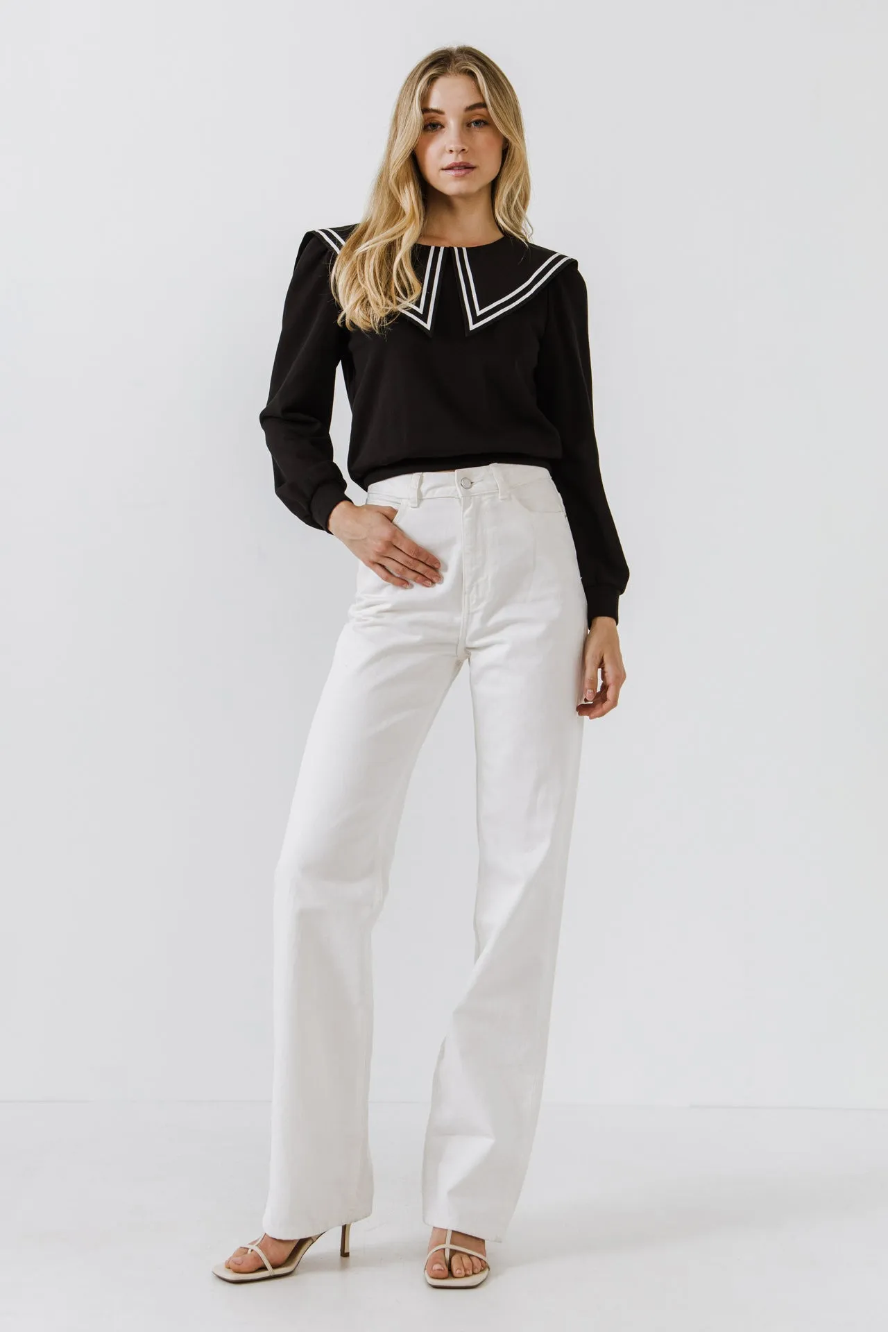 Sailor Collar Sweatshirt