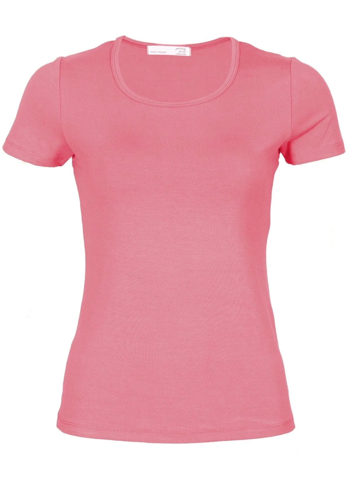 Scoop Neck T-Shirt Pink