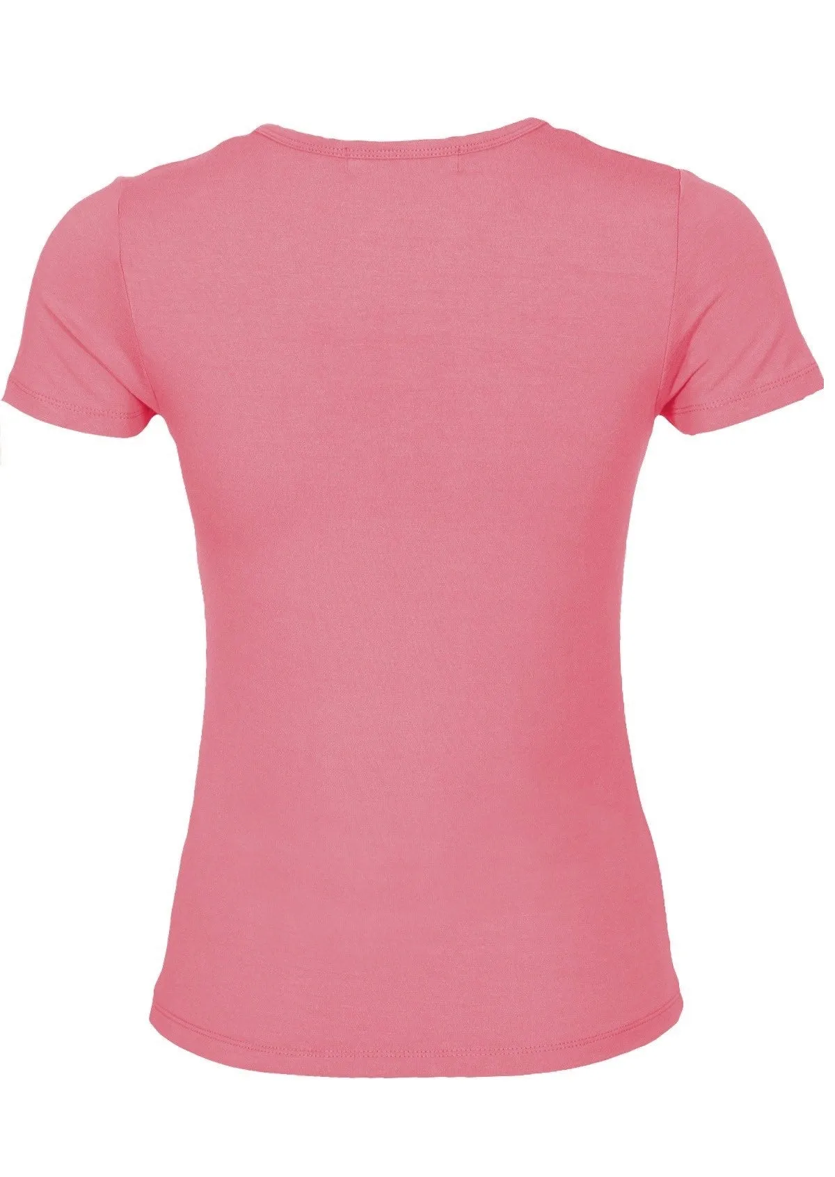 Scoop Neck T-Shirt Pink