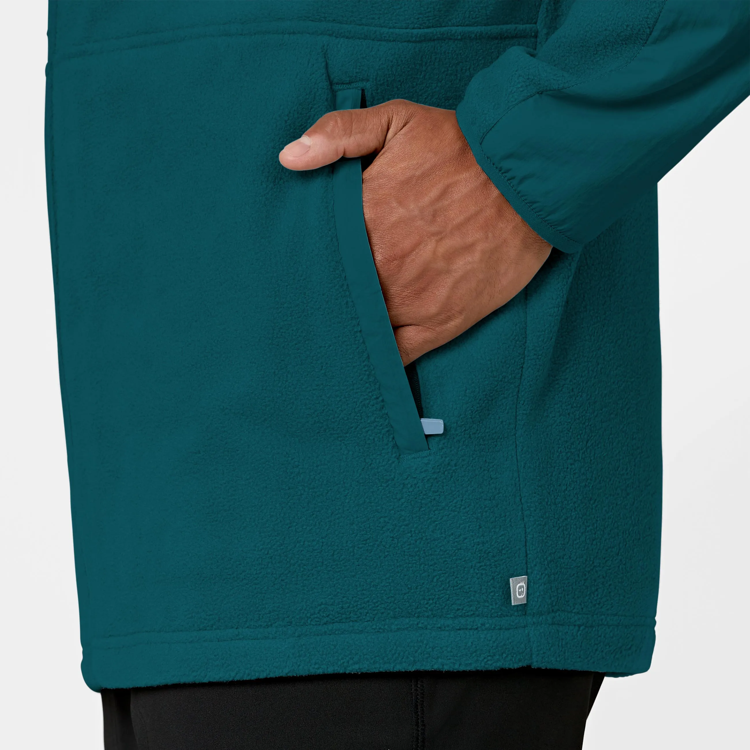 Slate Men's Micro Fleece Zip Jacket - Caribbean