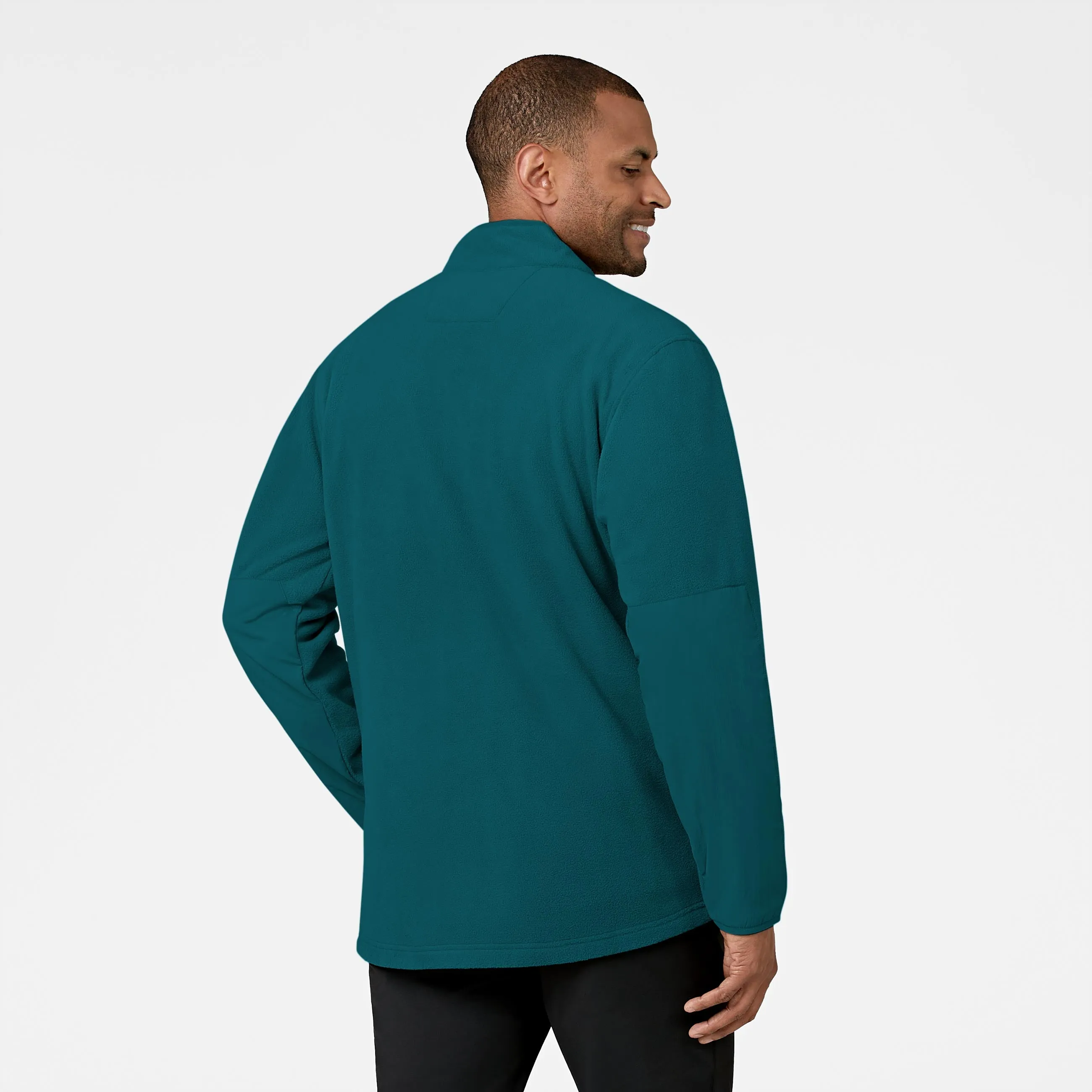 Slate Men's Micro Fleece Zip Jacket - Caribbean