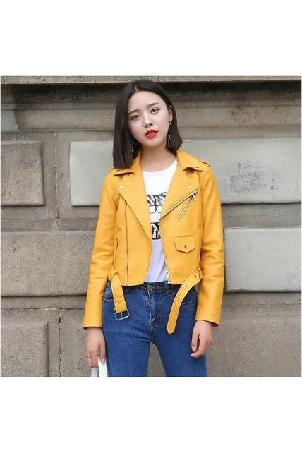 Soft Leather Biker Women Jacket