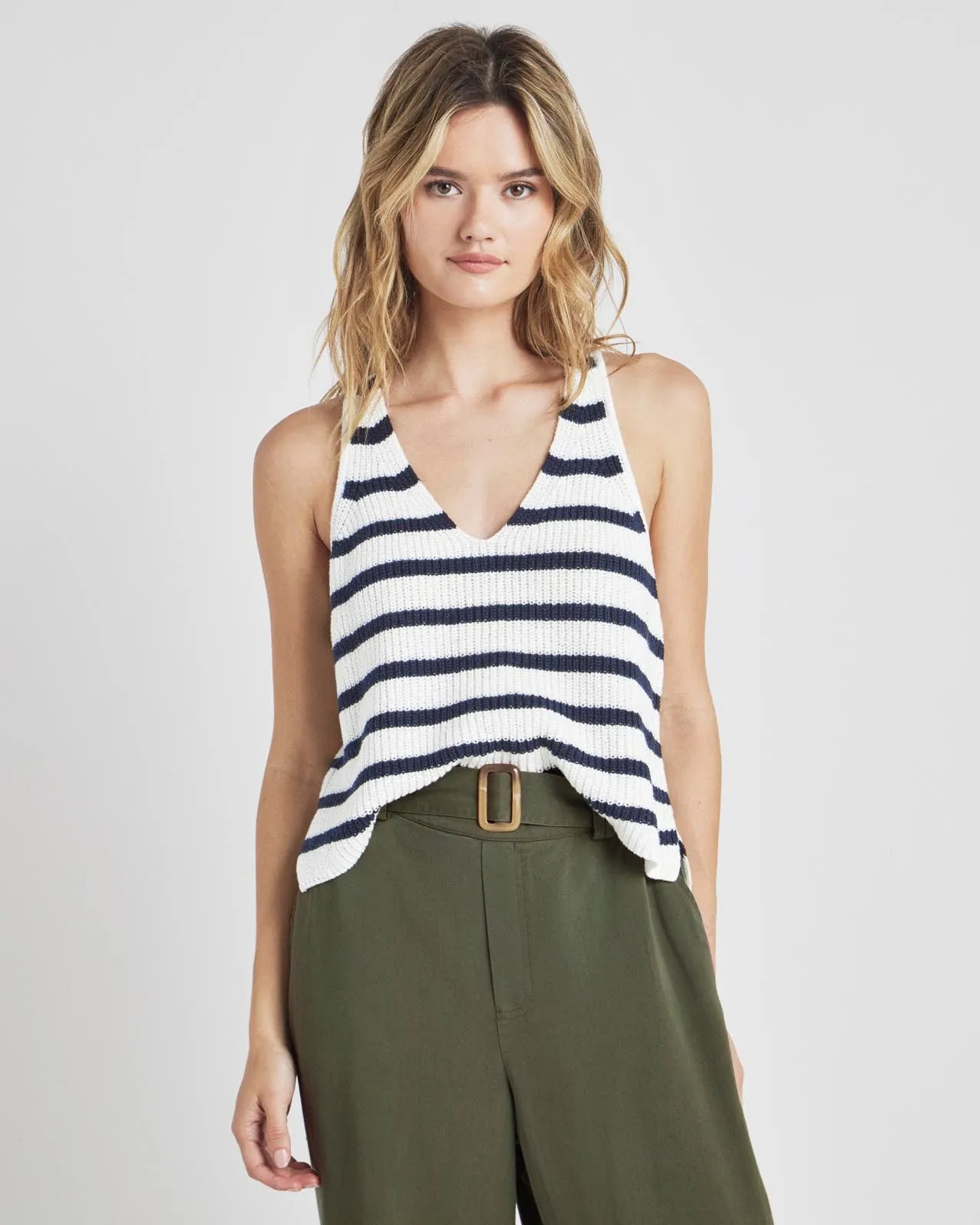 Striped Dierdre Sweater Tank